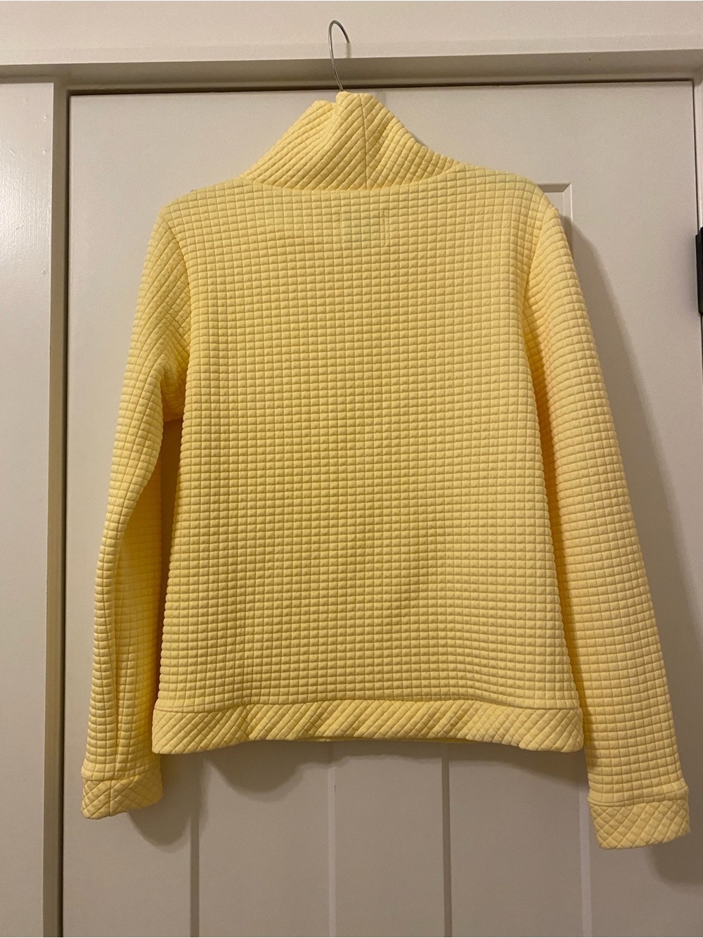 Dudley Stephens Park Slope Waffle Yellow Top Sweater Tuckernuck - Picture 2 of 4